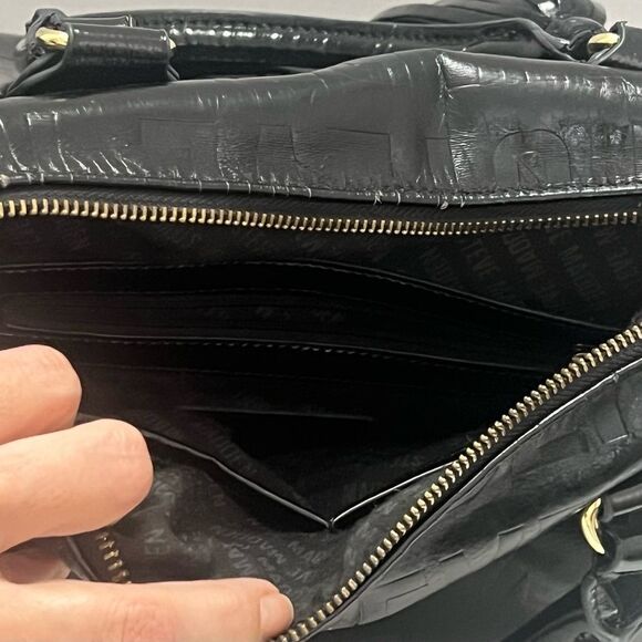 Steve Madden Speedy Satchel Top‎ Handle Handbag Patent-like Casual Solid Tassel - Picture 10 of 14